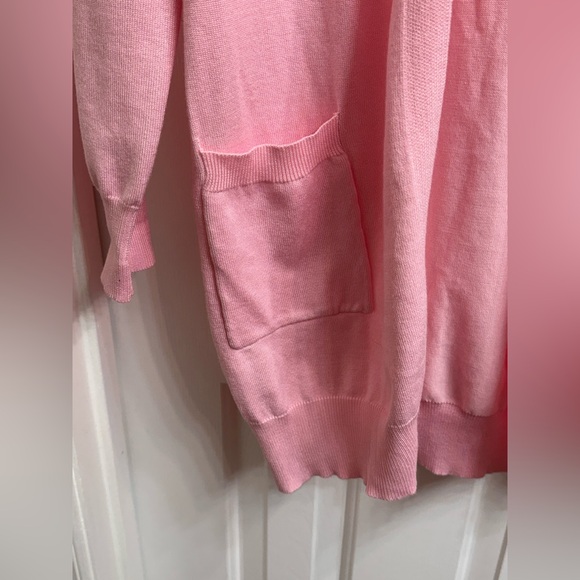 Grace Karin Women’s Baby Pink Solid Open Front Long Cardigan Sweater, Viscose - Picture 7 of 16